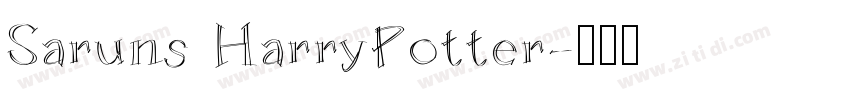 Saruns HarryPotter字体转换